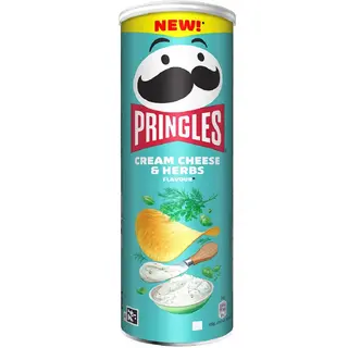 Patatas fritas Pringles Crema de Queso y Hierbas, 165g