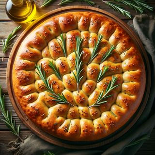 Focaccia cu ulei de măsline și rozmarin  Ø 30cm