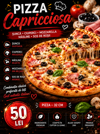 Pizza Capricciosa 32cm