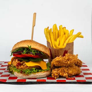 Zestaw Chicken Burger Strips