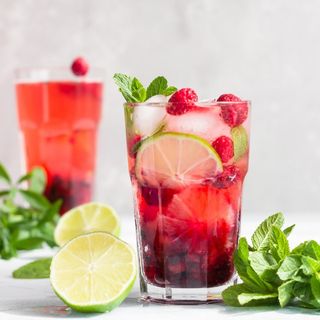 Mojito aux framboises