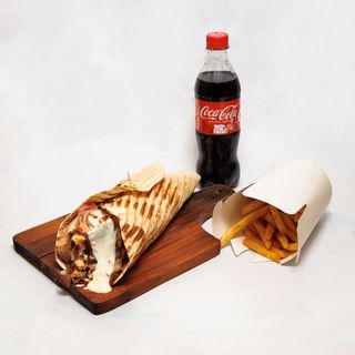 Kebab tortilla menu