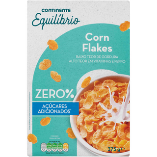 Cereais Corn Flakes Balance Continent 375g - Crocante e Saudável