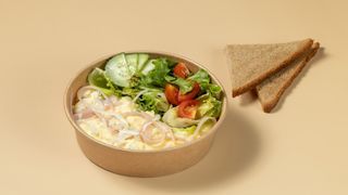 Scrambled egg with Turkey Ham & Mozzarella - 363,3 Kcal