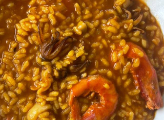 Arroz Caldoso De Calamar Con Sepia Y Gamba Roja