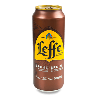 Пиво Leffe Brune з/б (0,5л)