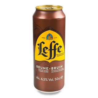 Пиво Leffe Brune з/б (0,5л)