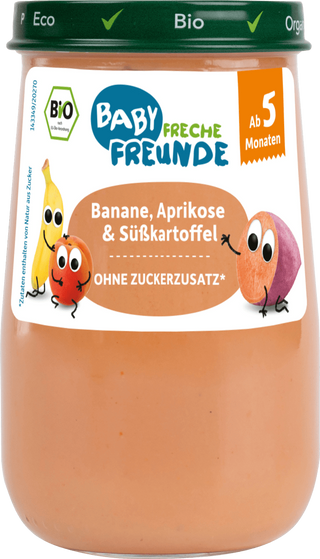 ფრეშ ფრაუნდ - პიურე ბანანი, გარგარი და კარტოფილი /5თვ+/ 190გრ