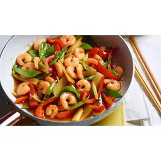 Sizzling Prawns in Lemon Sauce