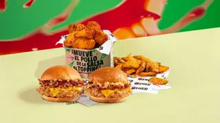2 Burger + 6 Bombs + Patatas M