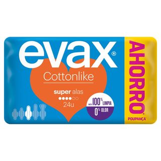 Compresa Super Evax Cottonlike Alas Bolsa 24 Uds