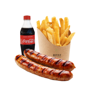 Sausage & Chips Combo + Soda