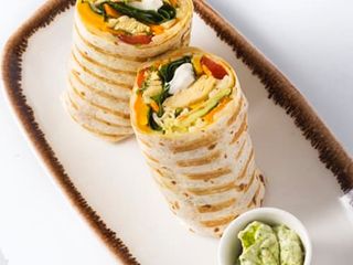 Summer chicken wrap