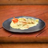 Пилешко филе в сос шафран(400гр)