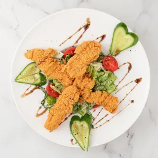 САЛАТ С ХРУСТЯЩЕЙ КУРИЦЕЙ