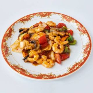 Gambas Con Salsa Picante 