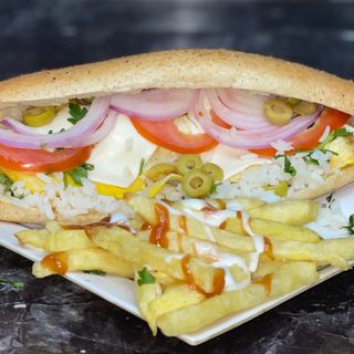 Omelette Fromage Salade sans frites