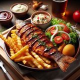 Barbecue Croaker Fish