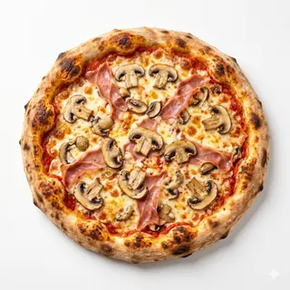 Pizza Fungui Prosciutto