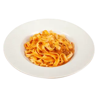 Tagliatelle a la boloñesa 