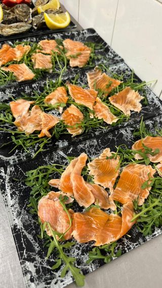 Salmone marinato all'arancia