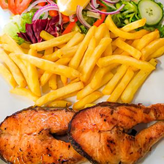 Salmón a la plancha