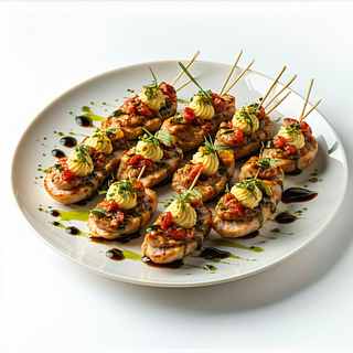 Canutillos De Cecina Rellenos De Paté De Pedro Ximénez Crujiente