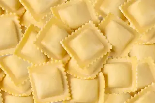 Ravioli de pera y queso