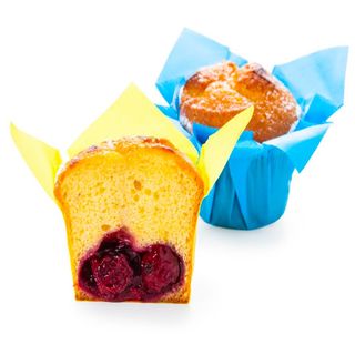 Ванільний кекс з вишневим конфітюром (упак./9 шт)