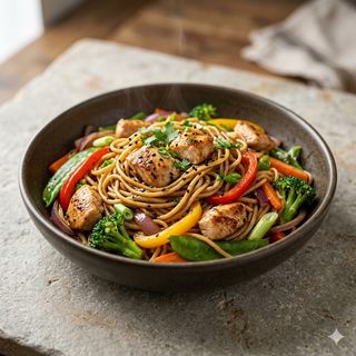 Wok Noodles Pollo y Verdura