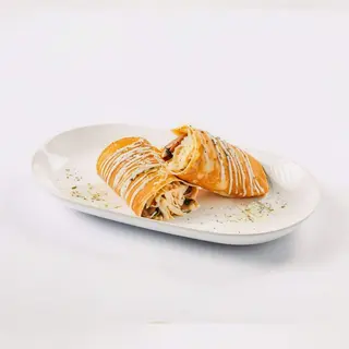 Crepe de Frango, Cogumelos e Queijo