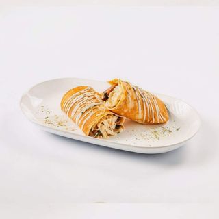 Crepe de Frango, Cogumelos e Queijo