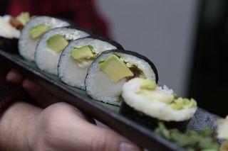 Z rybą maślaną i warzywami