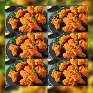 Skrzydełka w Panierce Ogniste 6sztuk + dip