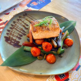 Salmón a la plancha