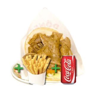 Menú Doner Kebab De Carne Con Patatas
