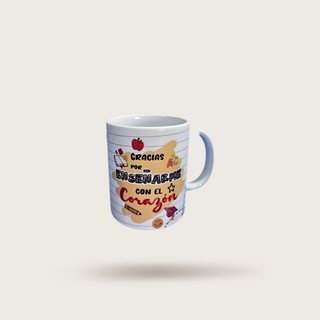 TAZA GRACIAS POR ENSEÑARME