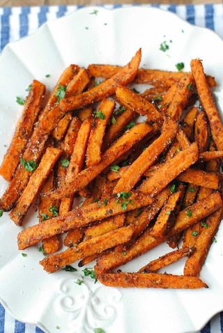 Spicy yam fries