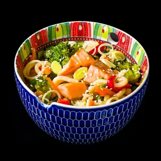 Wok sa lososom