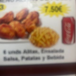 Menu pollo crjiente familiar