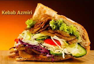 Kebab bułka z frytkami