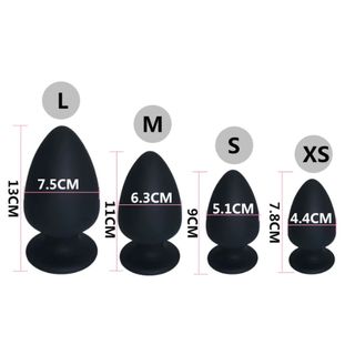 Plug Anal Talla S - Termoreactivo, blandito y de silicona Premium