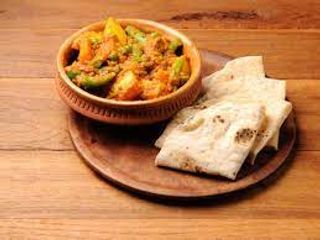 Vegetables with 2 chapatis