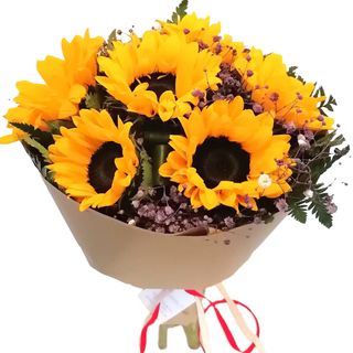 Bouquet com 6 Girassóis