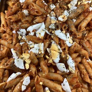 Espirales atún y huevo