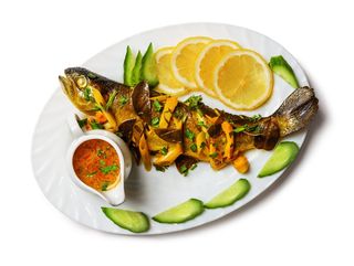 Trout Fish With Fresh Ginger