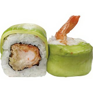 Temaki de tempura langostino y aguacate