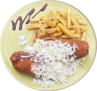 Cordon bleu de porc  cu cartofi prajiti