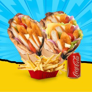 Pita Crispy Chicken Grecque