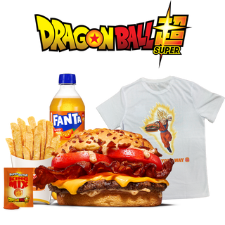Menu Brutal Bacon Super Saiyan Grande Com T-Shirt